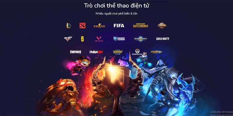 Danh sách kho game kinh điển trong thể thao điện tử BK8