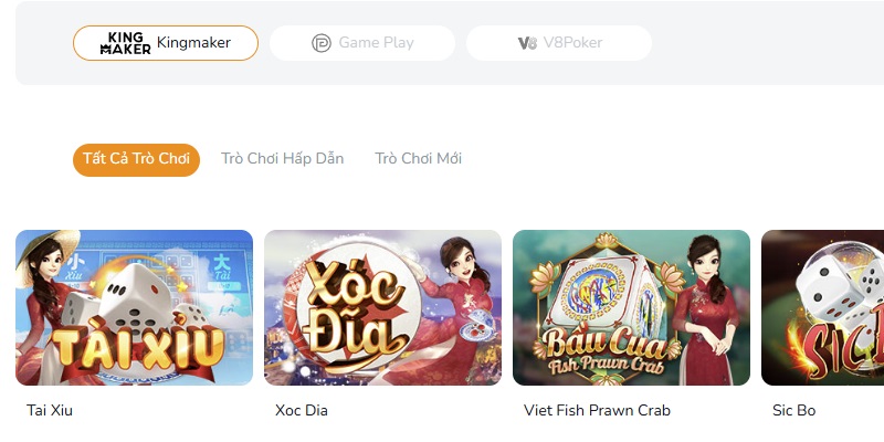 Kingmaker tại BK8: Sảnh 3D Games đặc sắc, xanh chín nhất