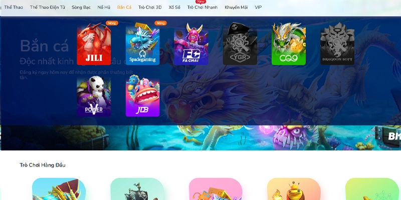 Top 4 nhà cung cấp game bắn cá đình đám tại bk8