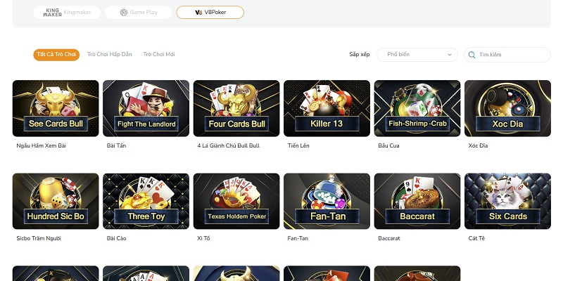 V8 Poker – Sảnh 3D Games hút khách nhất tại BK8