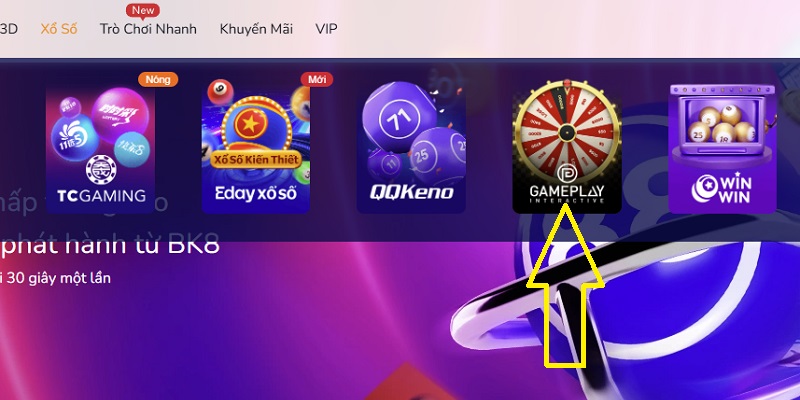 chọn sảnh cược “Gameplay”